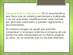 Integridad de la información